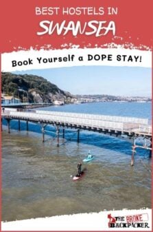 Best Hostels in Swansea Pinterest Image