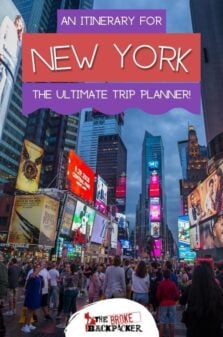 New York Itinerary Pinterest Image