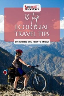 Ecologial Travel Tips Pinterest Image