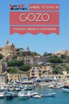 Where to Stay in Gozo Pinterest Image