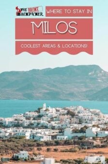 Where to Stay in Milos Pinterest Image