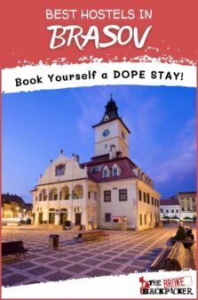 Best Hostels in Brasov Pinterest Image