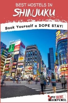 Best Hostels in Shinjuku Pinterest Image