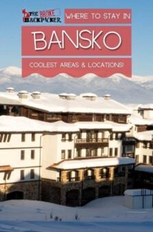 Where to Stay in Bansko Pinterest Image
