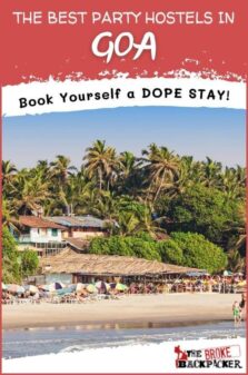 Party Hostels in Goa Pinterest Image