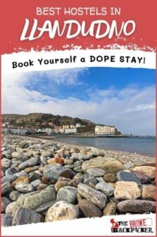 Best Hostels in Llandudno Pinterest Image