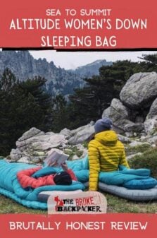 Sea to Summit Altitude Women’s Down Sleeping Bag Pinterest Image