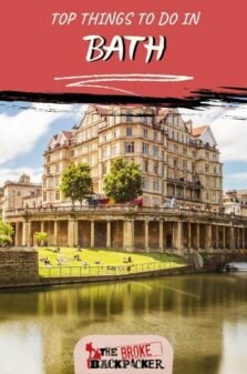 Things to do in Bath Pinterest Image