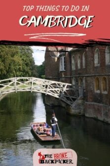 Things to do in Cambridge Pinterest Image
