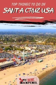 Things to do in Santa Cruz Pinterest Image