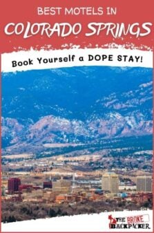 Best Motels in Colorado Springs Pinterest Image