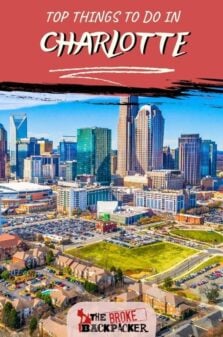 Things to do in Charlotte Pinterest Image