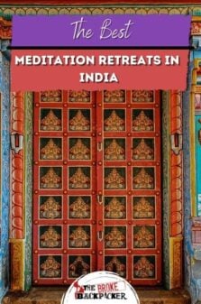 Best Meditation Retreats in India Pinterest Image