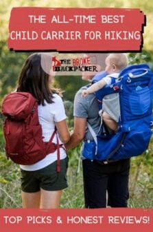 Best Child Carrier for Hiking Pinterest Image