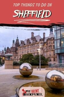 Things to do in Sheffield Pinterest Image