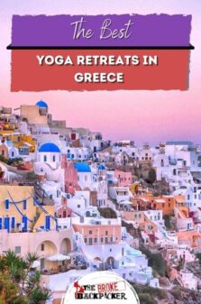 Best Yoga Retreats in Greece Pinterest Image