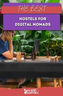 Digital Nomad Hostels Pinterest Image