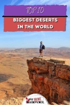 Top 10 Biggest Deserts in the World Pinterest Image