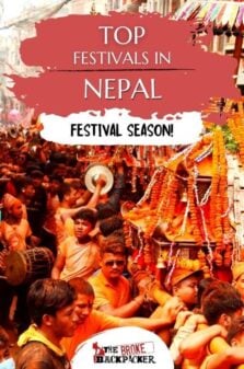 Festivals in Nepal Pinterest Image