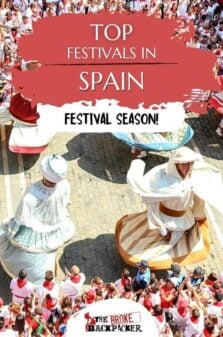 Festivals in Spain Pinterest Image