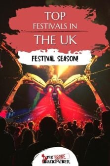 Festivals in the UK Pinterest Image