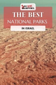 National Parks in Israel Pinterest Image