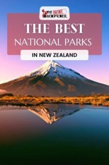 National Parks in New Zealand Pinterest Image