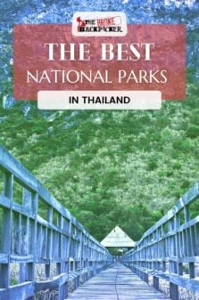 National Parks in Thailand Pinterest Image