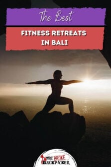 Best Fitness Retreats in Bali Pinterest Image