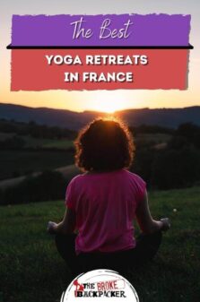 Best Yoga Retreats in France Pinterest Image