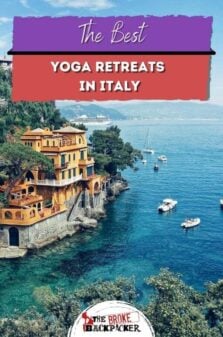 Best Yoga Retreats in Italy Pinterest Image