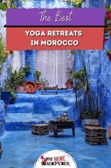 Best Yoga Retreats in Morocco Pinterest Image