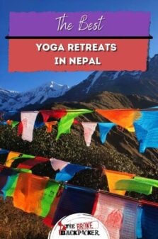 Best Yoga Retreats in Nepal Pinterest Image