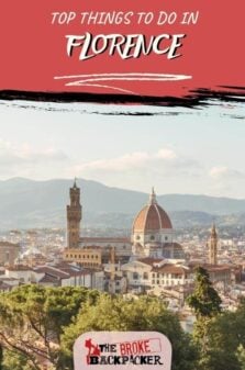 Things to do in Florence Pinterest Image