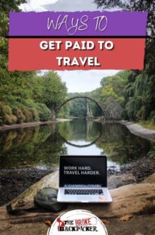 Ways to get paid to travel Pinterest Image