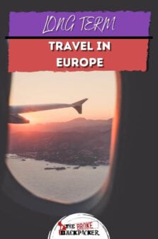 Long Term Travel in Europe Pinterest Image