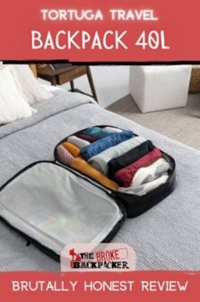 Tortuga Travel Backpack 40L Review Pinterest Image