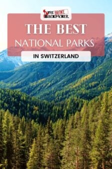 National Parks in Switzerland Pinterest Image