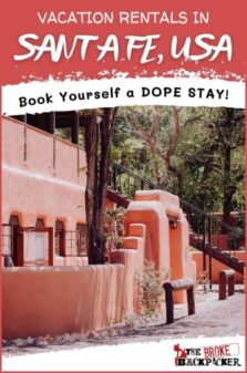 Vacation Rentals in Santa Fe, USA Pinterest Image