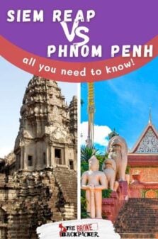 Siem Reap vs Phnom Penh Pinterest Image