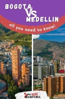 Bogota vs Medellin Pinterest Image