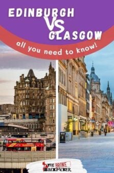 Edinburgh vs Glasgow Pinterest Image