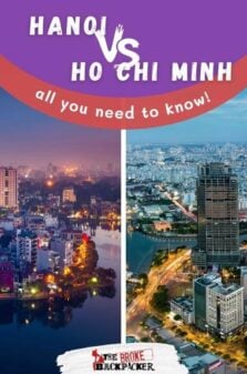 Hanoi vs Ho Chi Minh Pinterest Image