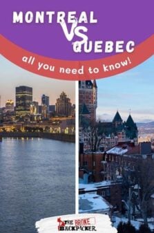 Montreal vs Quebec Pinterest Image