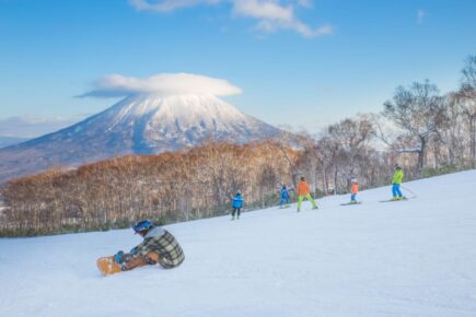 Skiing in the Japanese Alps