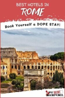 Best Hotels in Rome Pinterest Image