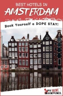 Best Hotels in Amsterdam Pinterest Image
