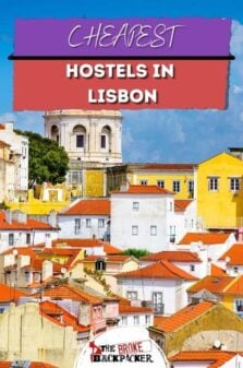 Cheap Hostels in Lisbon Pinterest Image