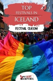 Festivals in Iceland Pinterest Image
