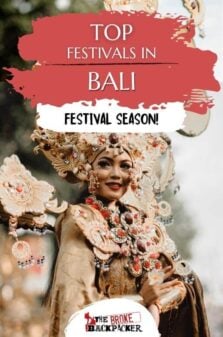 Festivals in Bali Pinterest Image